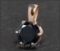 Preview: Brillant Anhänger mit 2,09ct, schwarz; 585 Rotgold